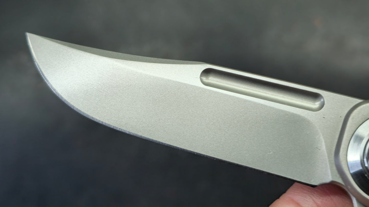 DREAMTECH D4055 Button liner lock Titanium handle D2 Blade