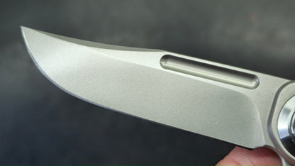 DREAMTECH D4055 Button liner lock Titanium handle D2 Blade