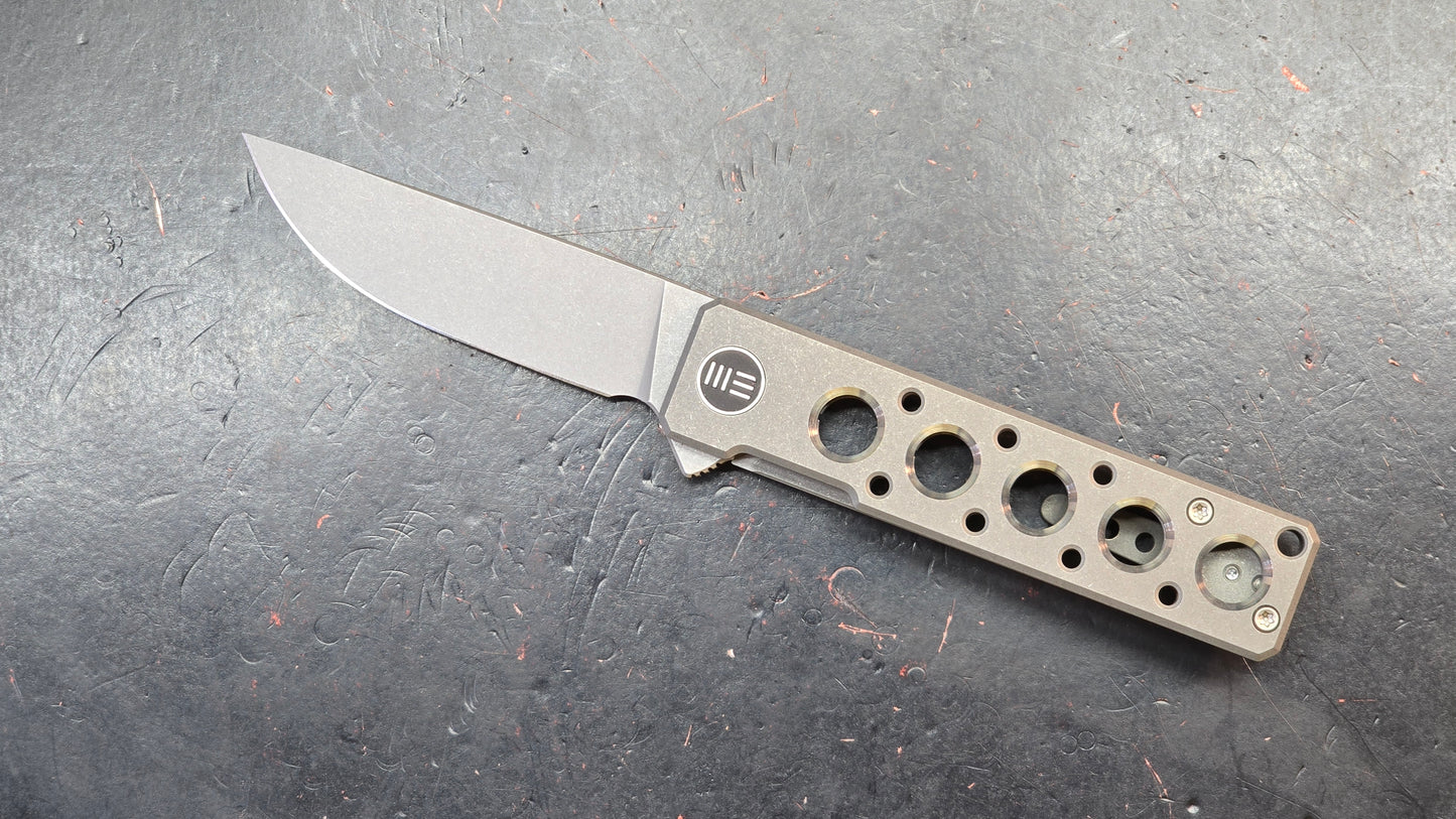 WEKNIFE Miscreant 3.0 Folding Knife Black/Gray Titanium Handle 20CV (DISCOUNT IN CART)