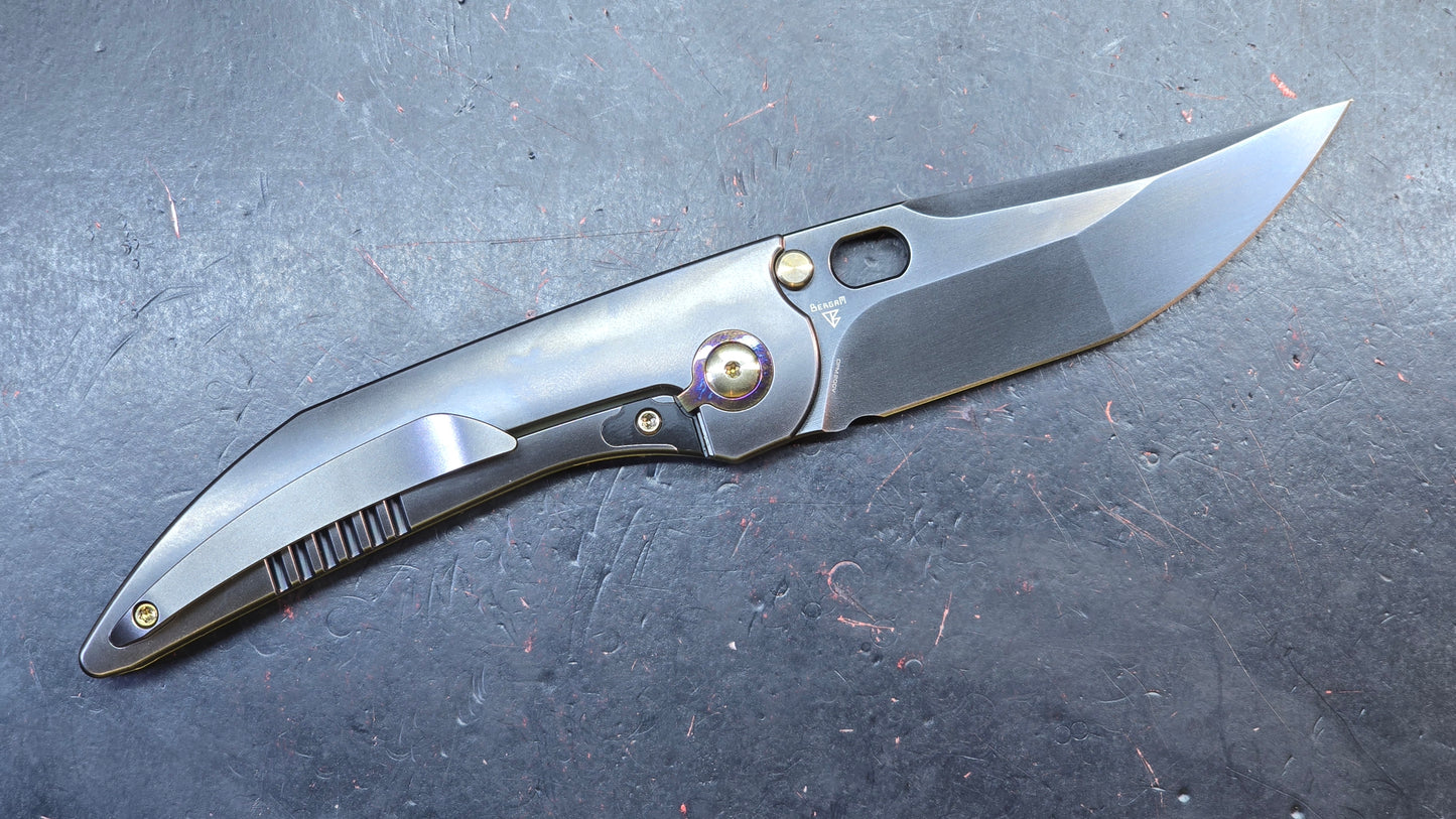 WEKNIFE Attor (INTEGRAL) Polished Gray Titanium Polished Gray CPM 20CV
