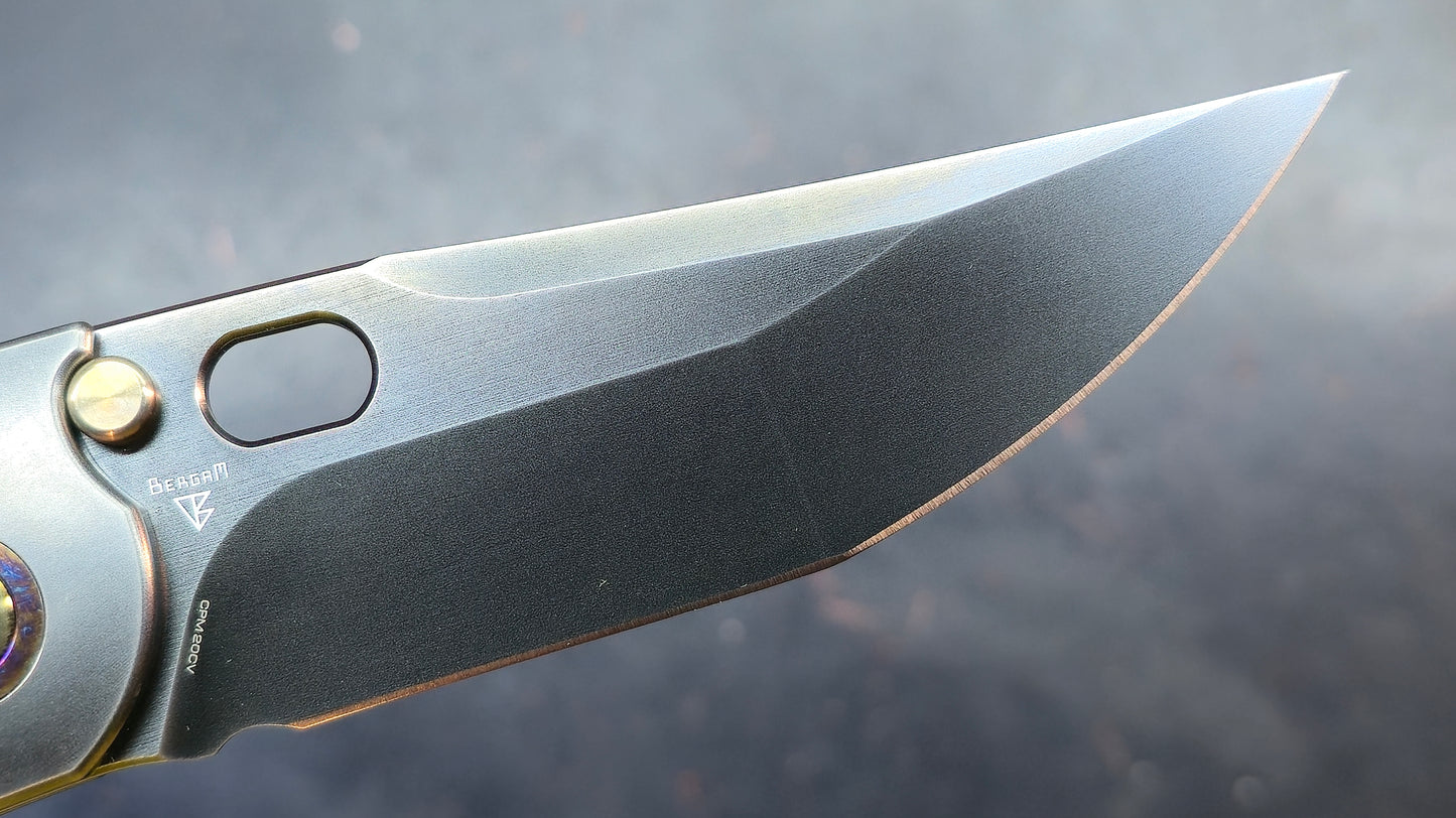 WEKNIFE Attor (INTEGRAL) Polished Gray Titanium Polished Gray CPM 20CV