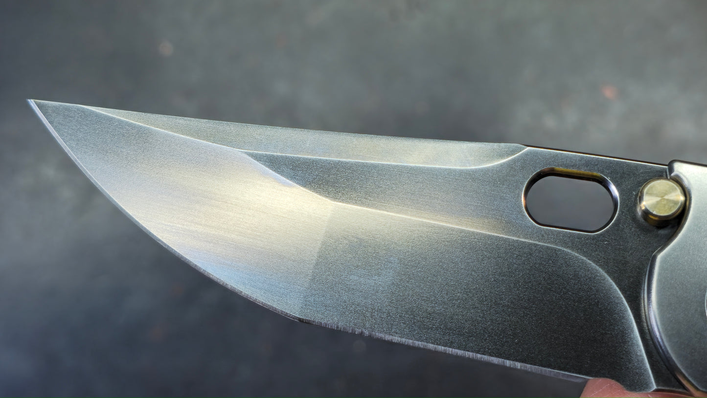 WEKNIFE Attor (INTEGRAL) Polished Gray Titanium Polished Gray CPM 20CV