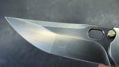 WEKNIFE Attor (INTEGRAL) Polished Gray Titanium Polished Gray CPM 20CV