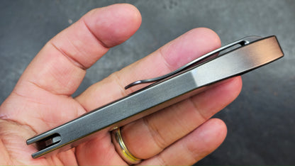 WEKNIFE Attor (INTEGRAL) Polished Gray Titanium Polished Gray CPM 20CV