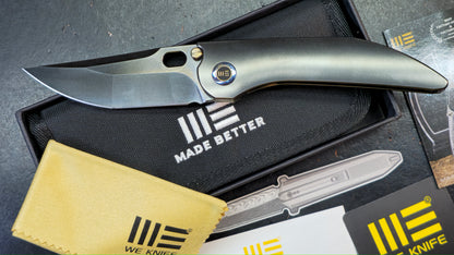 WEKNIFE Attor (INTEGRAL) Polished Gray Titanium Polished Gray CPM 20CV