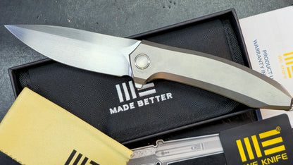 WEKNIFE Acuminal Polished Beadblast Titanium Hand Rubbed Vanax (DISCOUNT IN CART)