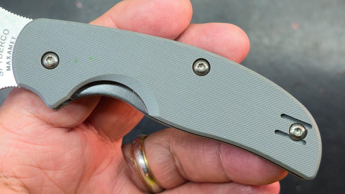 Spyderco Sage 1 Gray G-10 Maxamet