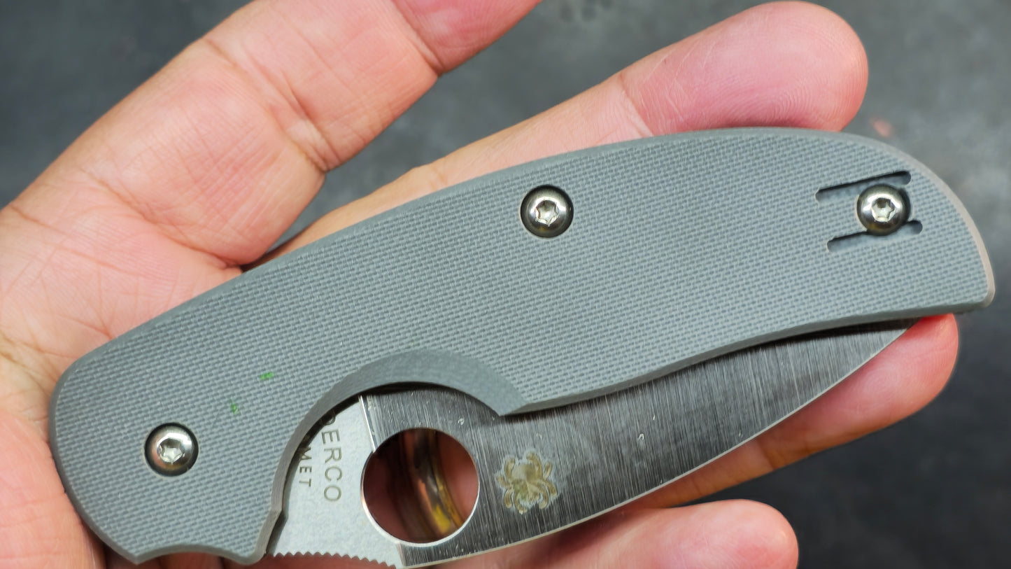 Spyderco Sage 1 Gray G-10 Maxamet