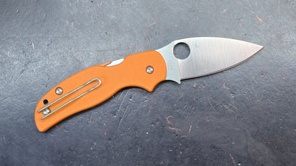 Spyderco Sage 5 Burnt Orange G10 Handle CPM REX 121