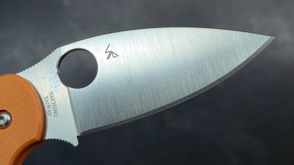 Spyderco Sage 5 Burnt Orange G10 Handle CPM REX 121