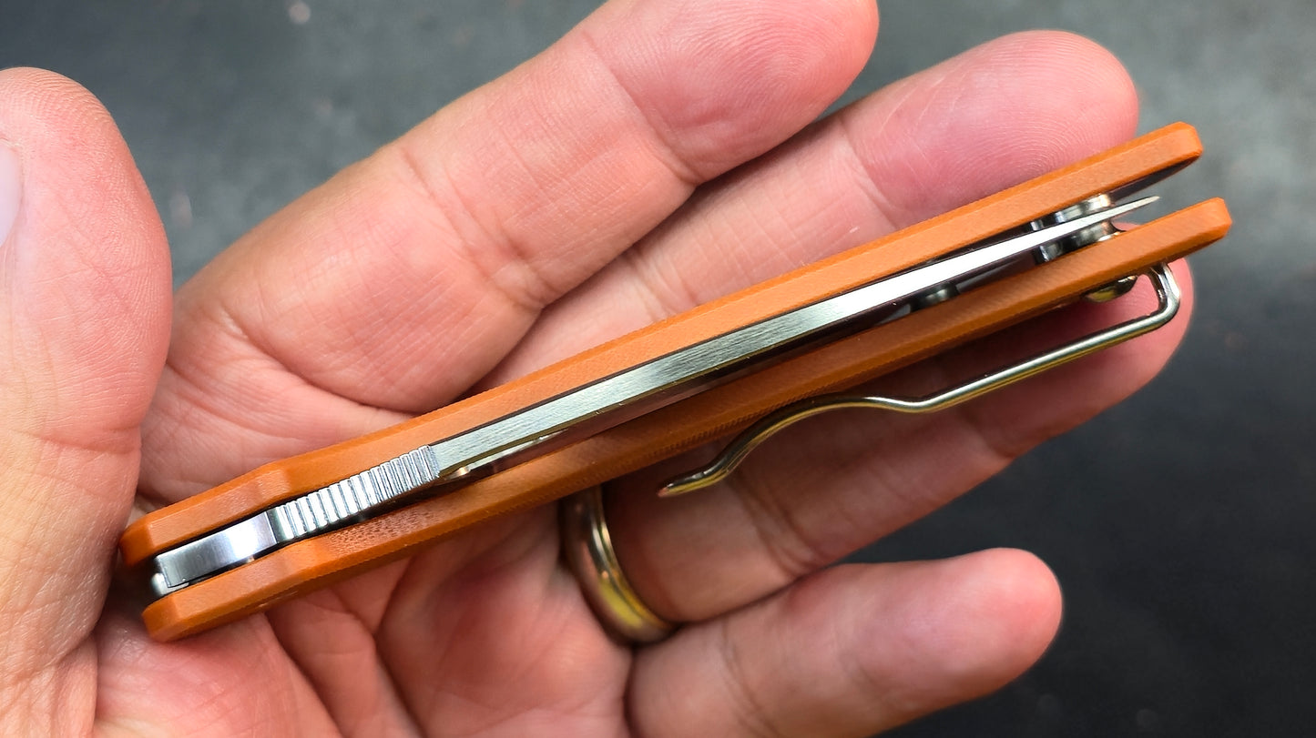 Spyderco Sage 5 Burnt Orange G10 Handle CPM REX 121