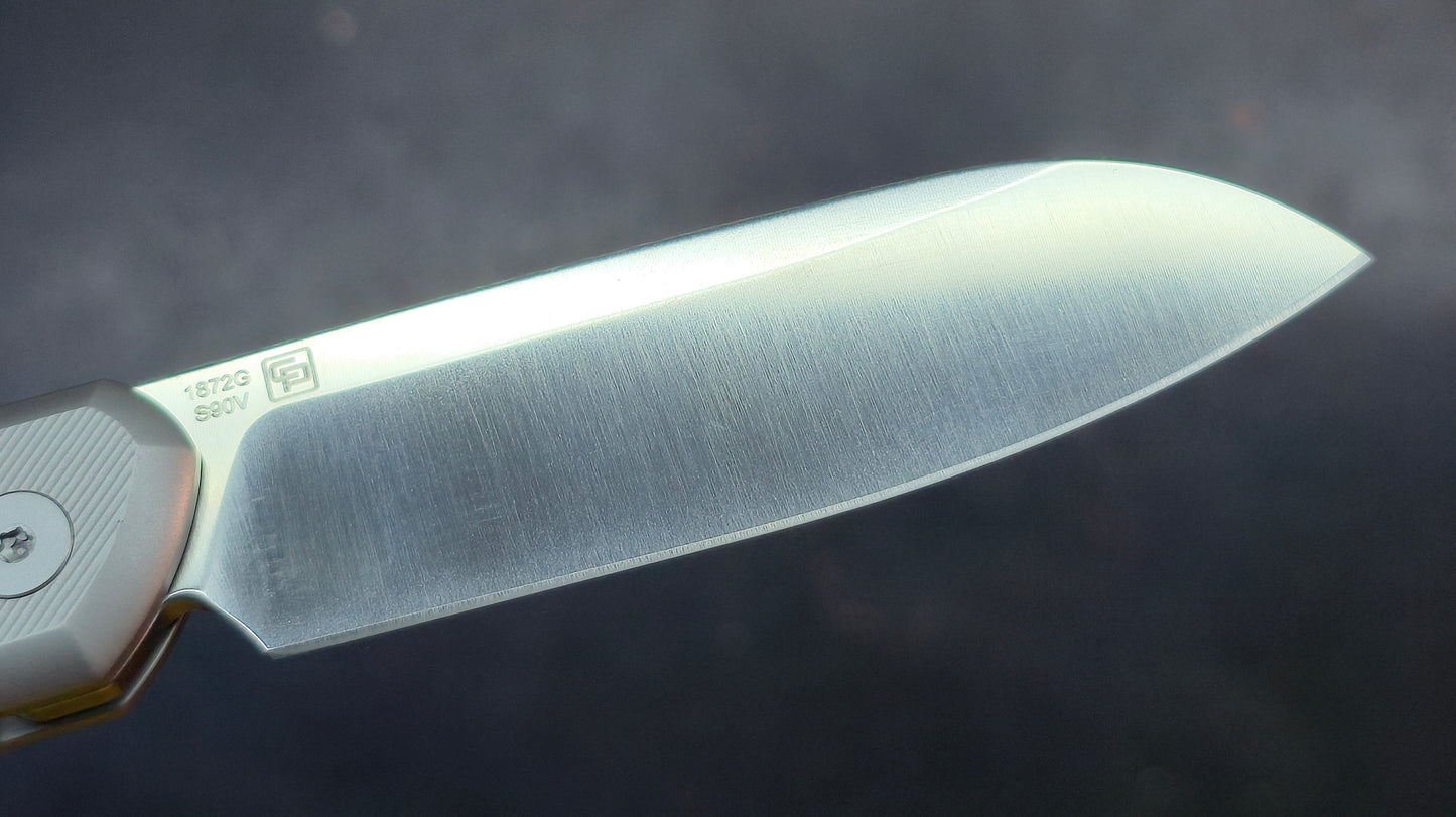Artisan Cutlery IO Gray Titanium Handles S90V Blade
