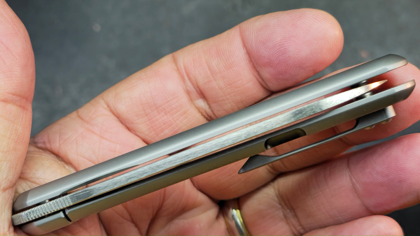 Artisan Cutlery IO Gray Titanium Handles S90V Blade