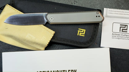 Artisan Cutlery IO Gray Titanium Handles S90V Blade