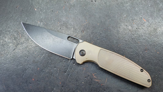 Artisan Cutlery Satyr Brown Titanium Handle S90V