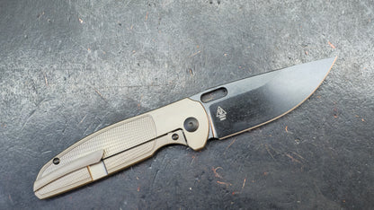 Artisan Cutlery Satyr Brown Titanium Handle S90V