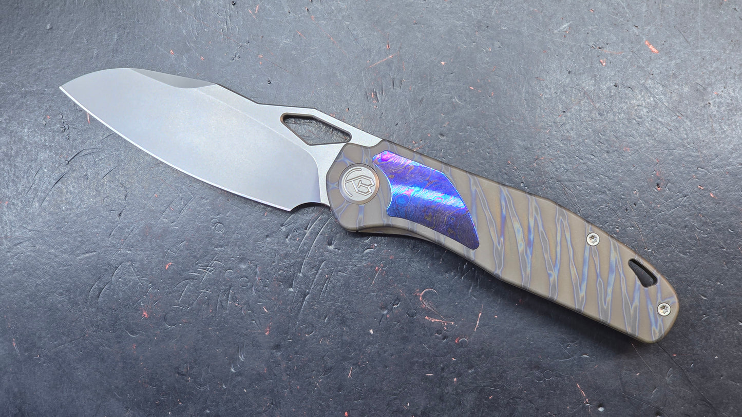 KB Sudden Titanium/Purple Timascus Handlle CPM 20CV