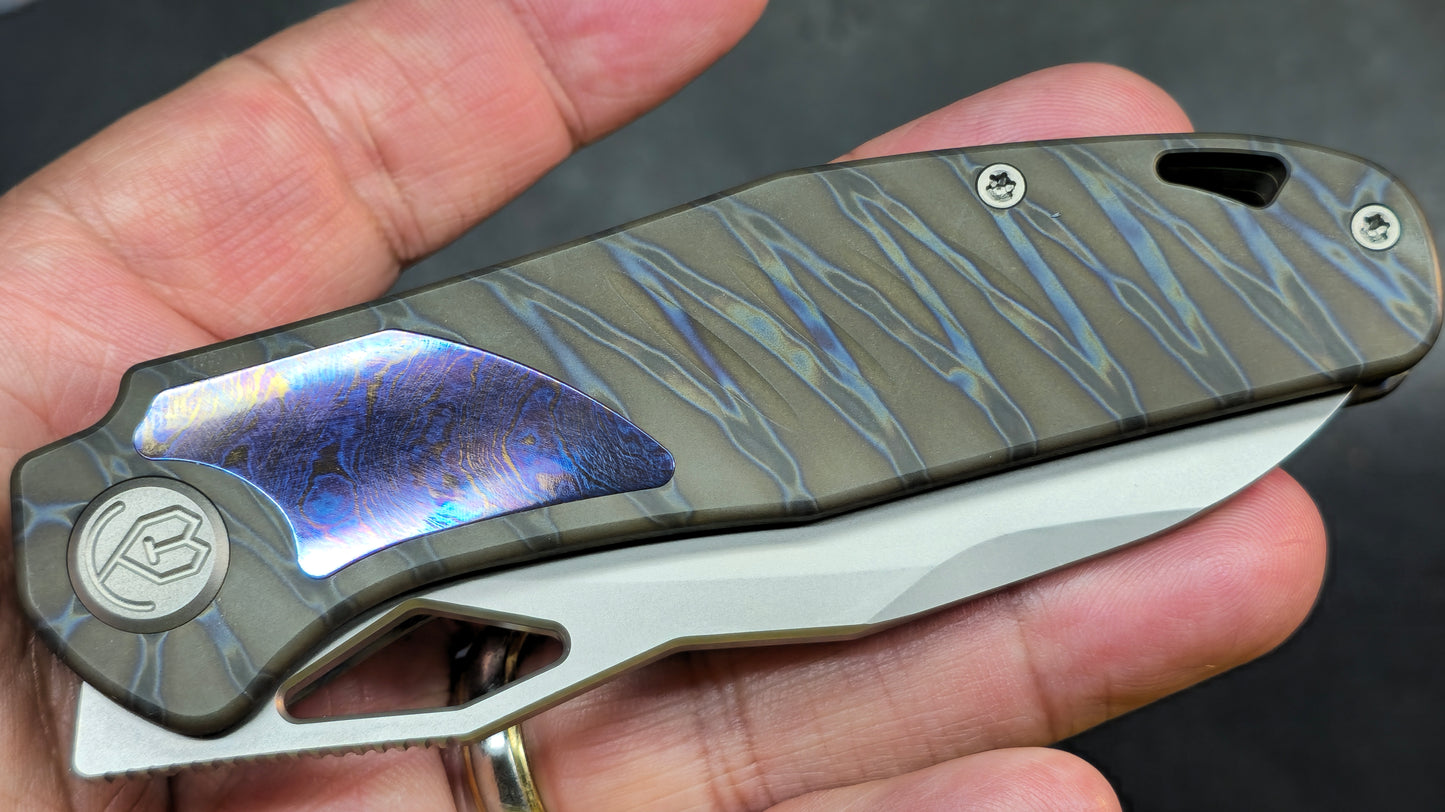 KB Sudden Titanium/Purple Timascus Handlle CPM 20CV
