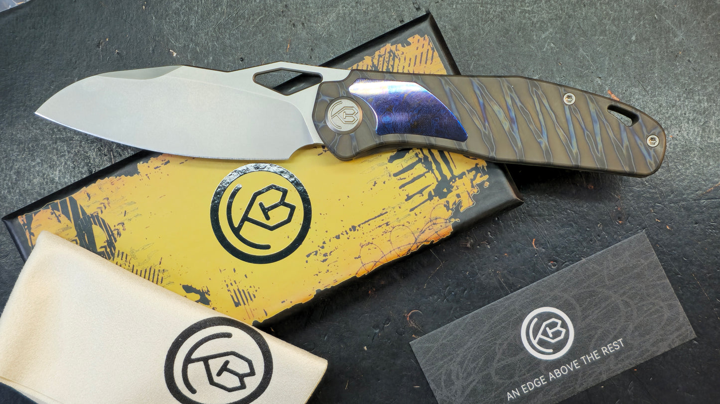 KB Sudden Titanium/Purple Timascus Handlle CPM 20CV