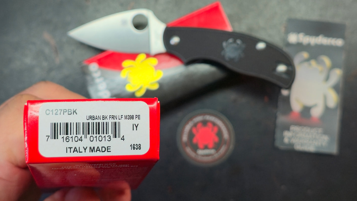 Spyderco Urban Slipjoint BK FRN M398