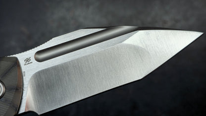 KB Knives Navigator Folding Knife Flamed Titanium Handle M390