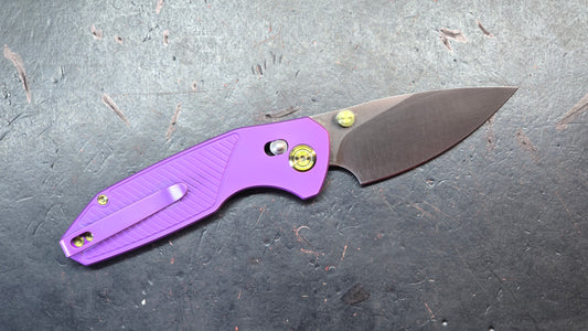 KB Aero Air Purple Titanium Handle M390