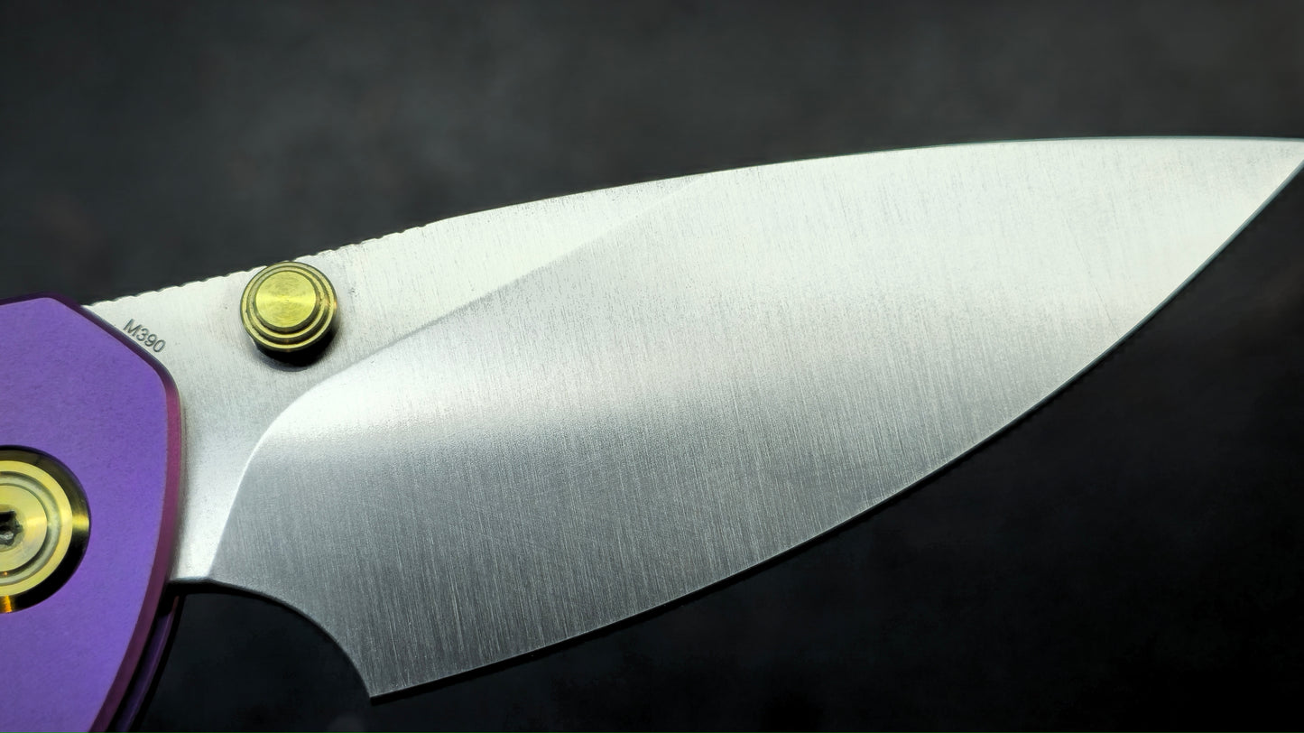 KB Aero Air Purple Titanium Handle M390