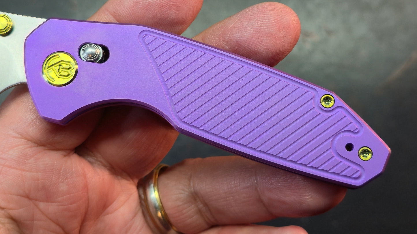 KB Aero Air Purple Titanium Handle M390