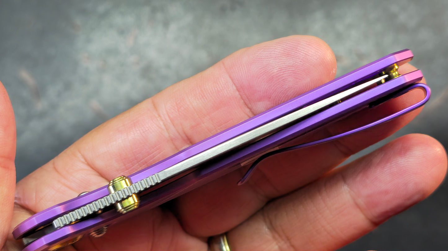 KB Aero Air Purple Titanium Handle M390