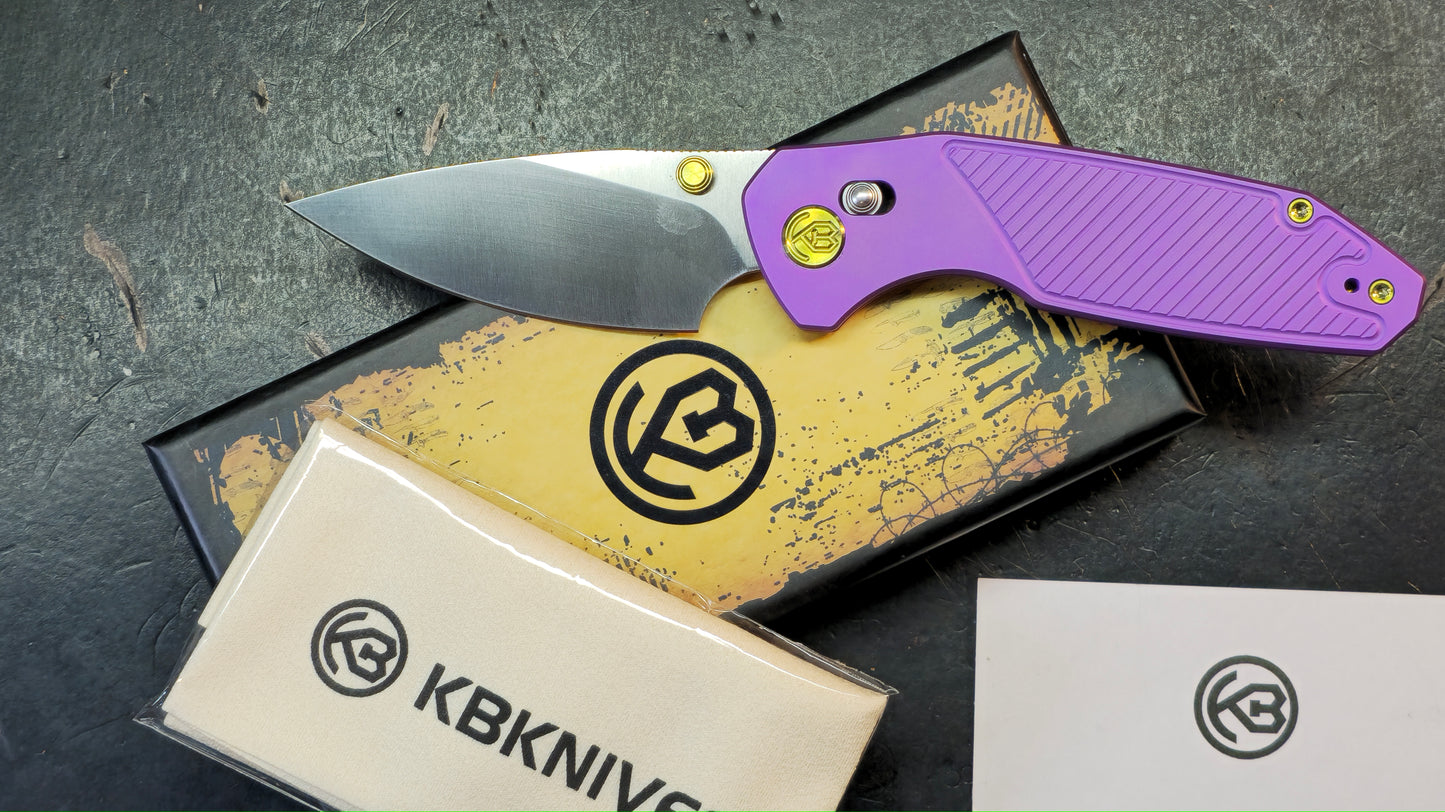 KB Aero Air Purple Titanium Handle M390