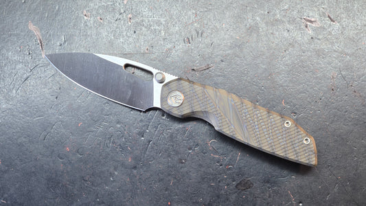 KB Sear Gray / Flame Titanium Handle Satin S90V