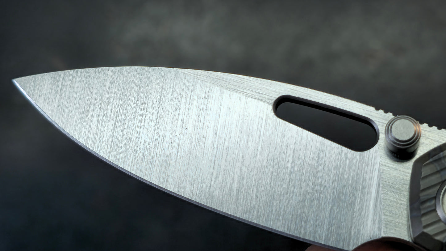 KB Sear Gray / Flame Titanium Handle Satin S90V