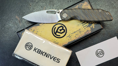 KB Sear Gray / Flame Titanium Handle Satin S90V