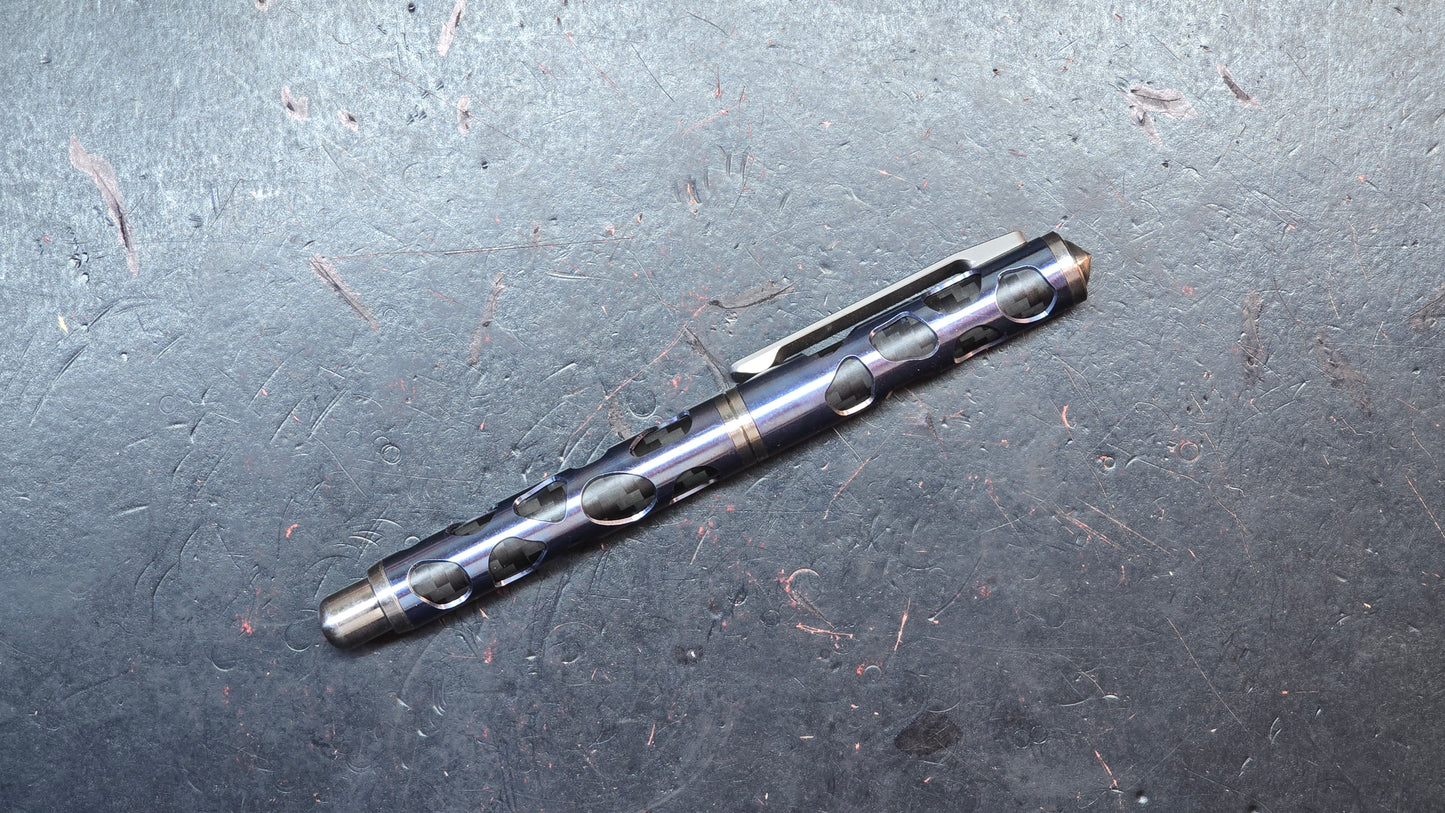 TWOSUN PEN20 Anodized Titanium / Carbon Fiber Glass Breaker