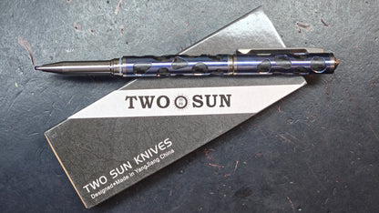 TWOSUN PEN20 Anodized Titanium / Carbon Fiber Glass Breaker