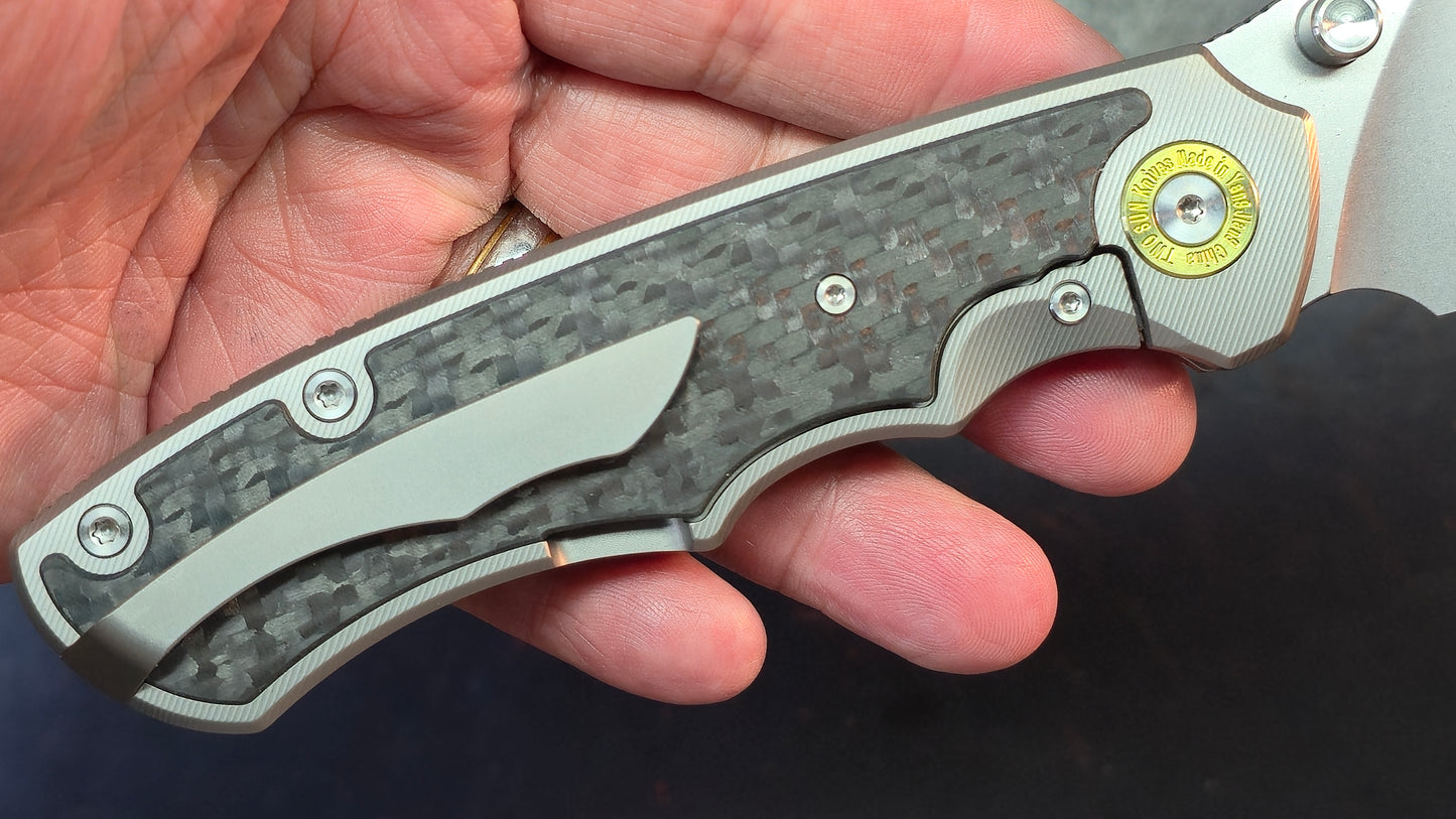 TWOSUN TS585 Titanium / Carbon Fiber Handle YJ01-V1