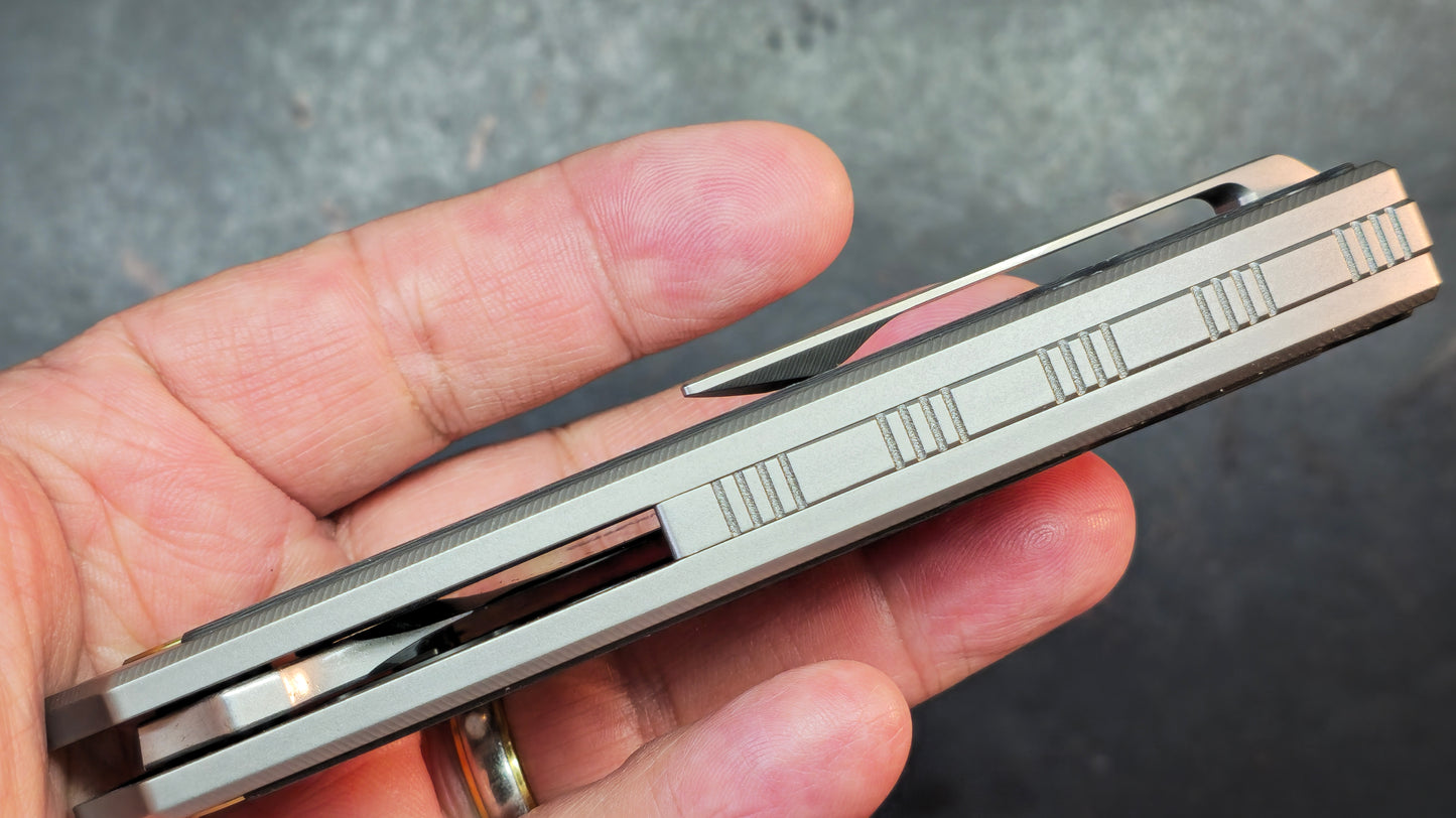 TWOSUN TS585 Titanium / Carbon Fiber Handle YJ01-V1