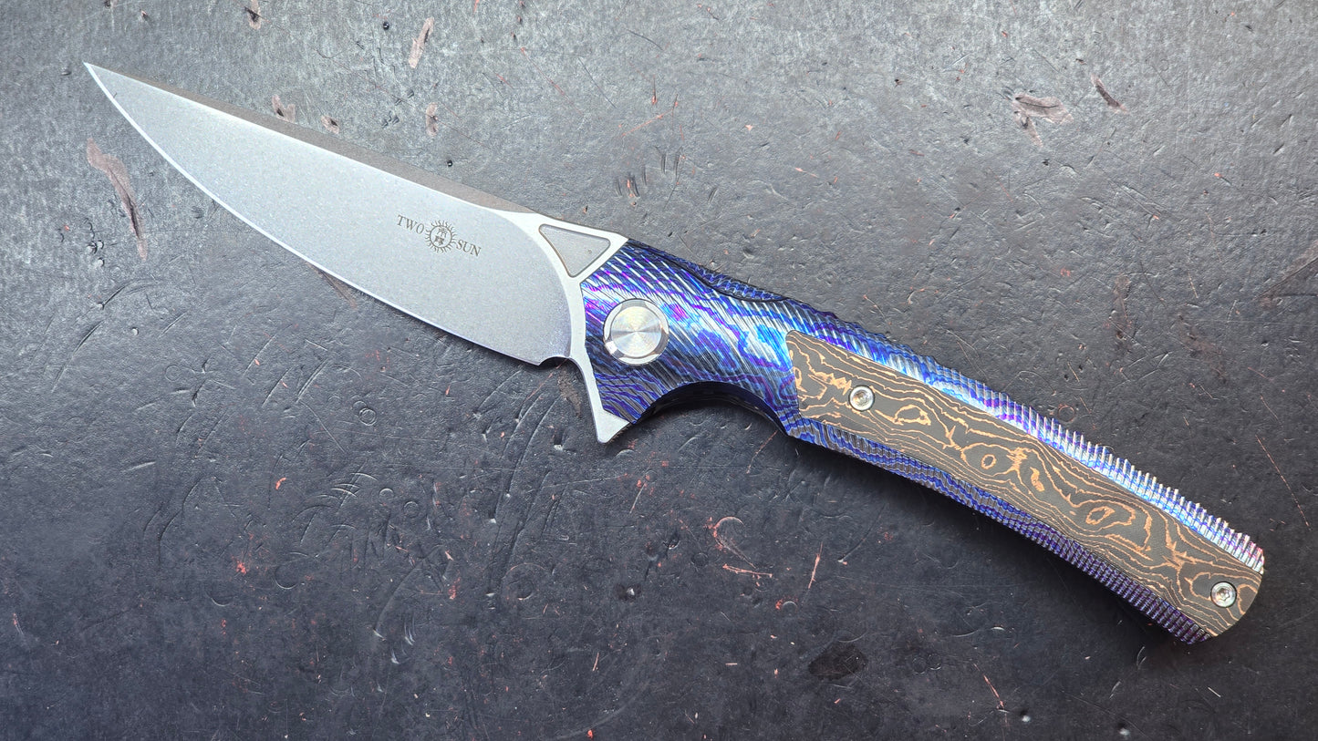 TWOSUN TS81 Titanium ZIRCUTI Carbon Fiber M390