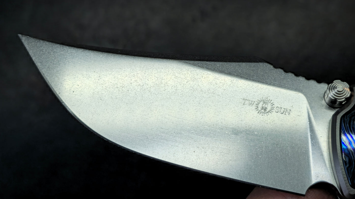 TWOSUN TS301 Titanium / Zircuti M390