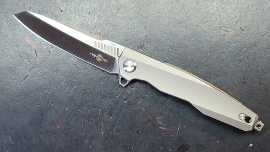 TWOSUN TS88 Tenon Mortise (NO SCREWS) Titanium M390