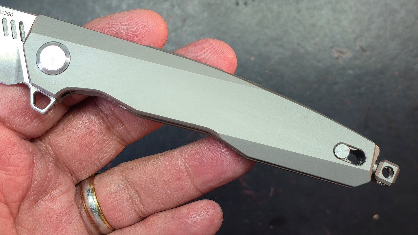 TWOSUN TS88 Tenon Mortise (NO SCREWS) Titanium M390