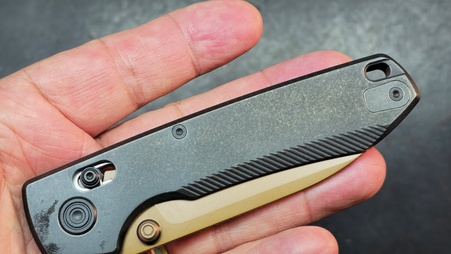 Vosteed Raccoon TiSlim Black Titanium Handle 154CM