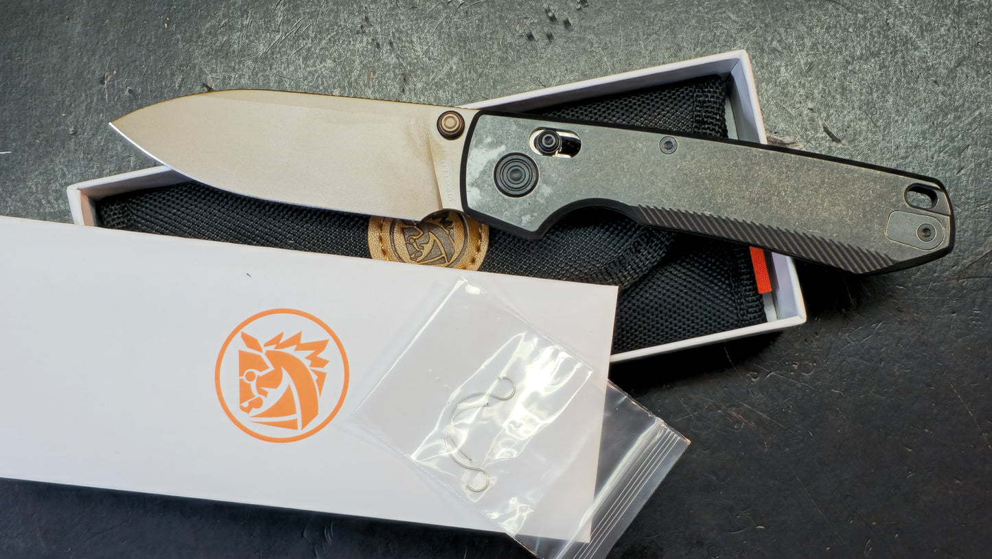 Vosteed Raccoon TiSlim Black Titanium Handle 154CM