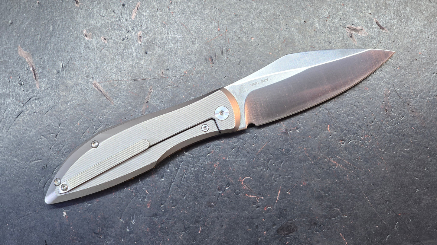 Artisan Cutlery Weyden Gold Flake Carbon Fiber/Titanium S90V