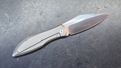 Artisan Cutlery Weyden Gold Flake Carbon Fiber/Titanium S90V