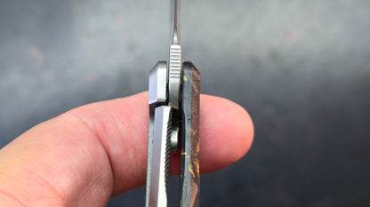 Artisan Cutlery Weyden Gold Flake Carbon Fiber/Titanium S90V