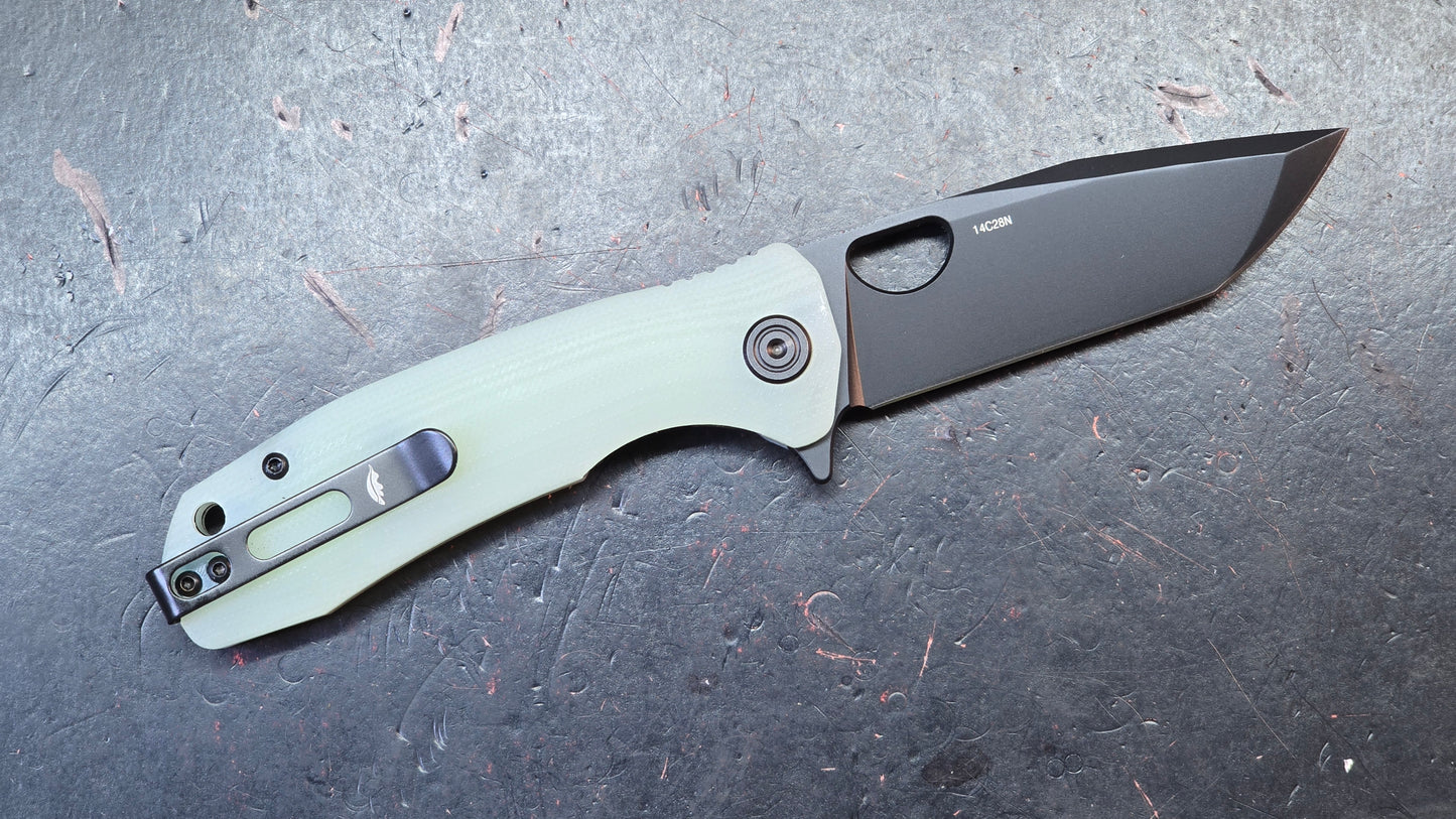 Honey Badger Limited Edition Medium Tanto G10 DLC 14C28N
