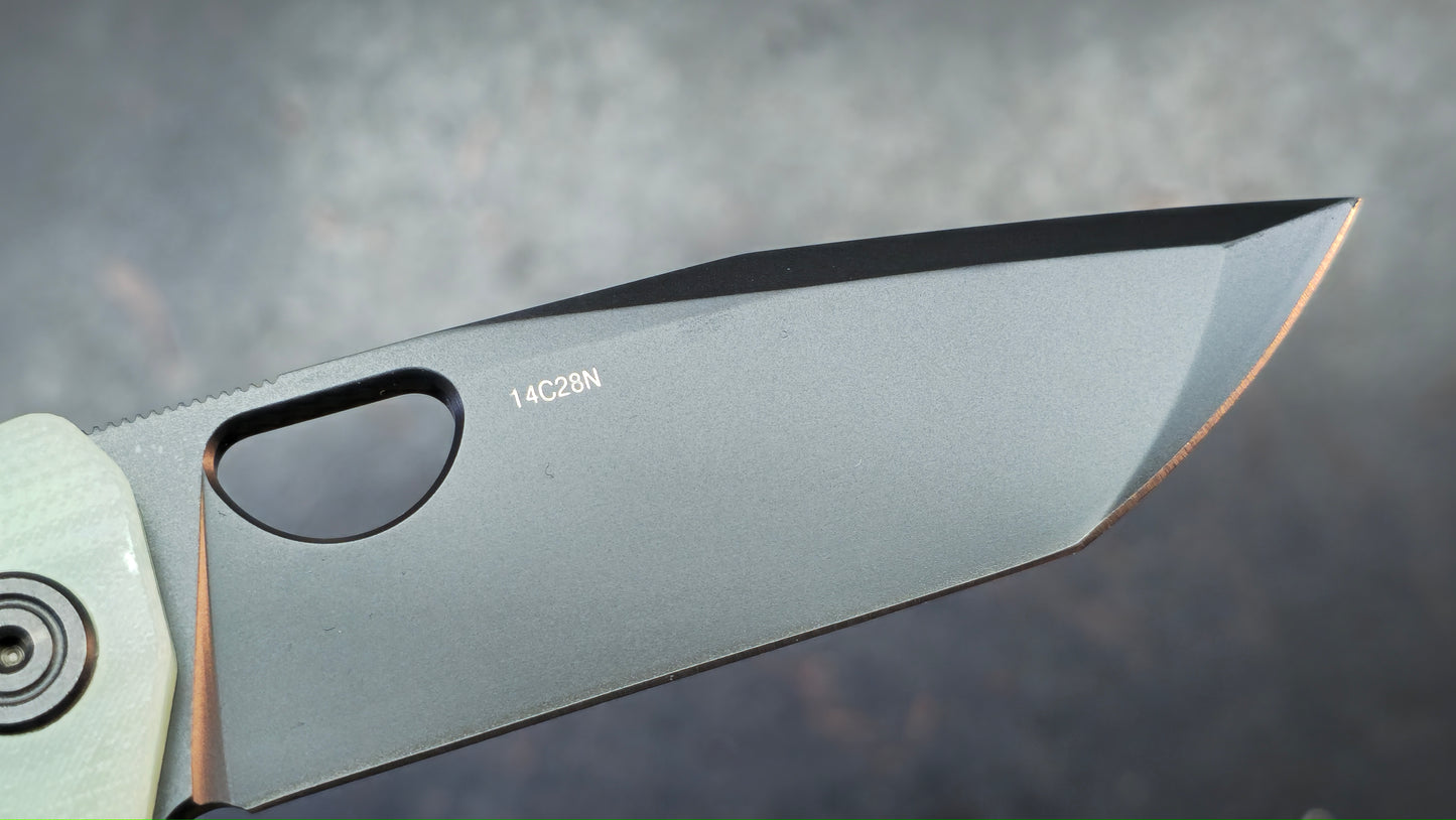 Honey Badger Limited Edition Medium Tanto G10 DLC 14C28N