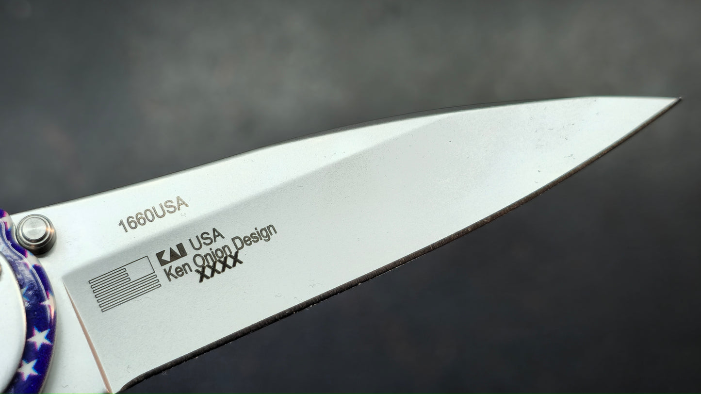 Kershaw Leek (SECOND XXXX) USA Flag Aluminum Handle 14C28N (Copy)