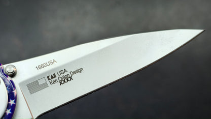 Kershaw Leek (SECOND XXXX) USA Flag Aluminum Handle 14C28N (Copy)